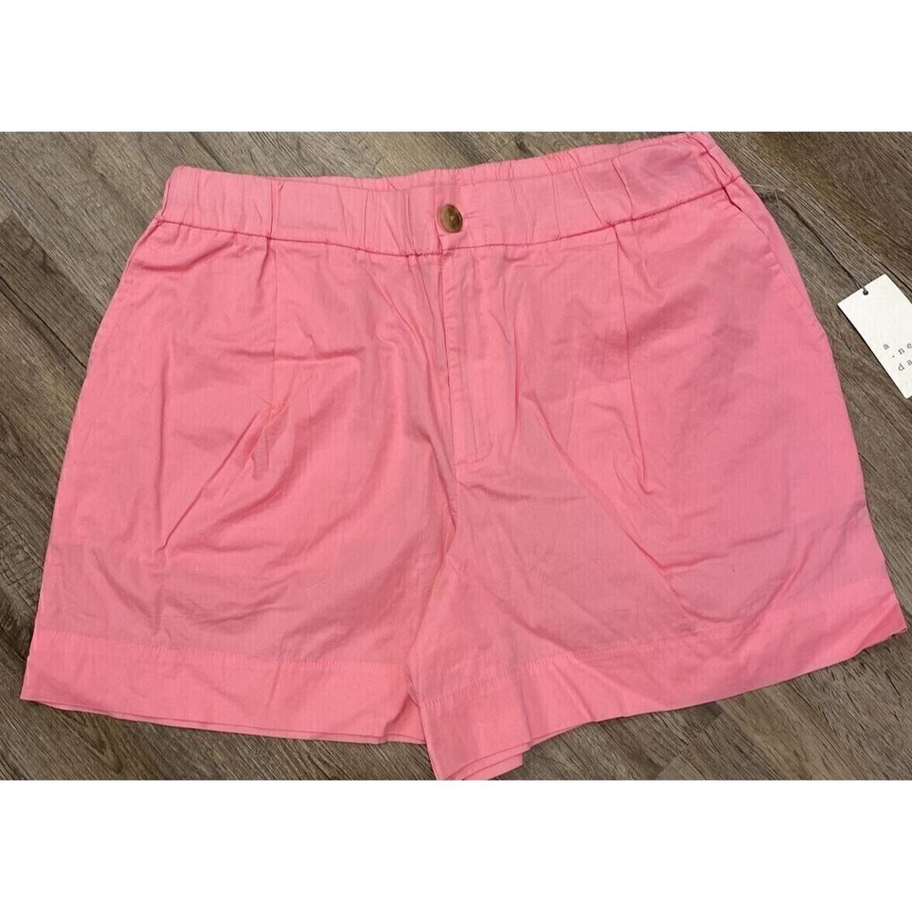 A New Day Women's Pink High Rise Poplin Utility Shorts Size S